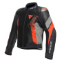 Motorradjacke Dainese Super Rider Absoluteshell Black Dark Grey Fluo Red