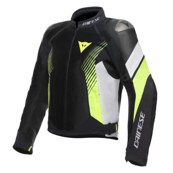 Motorradjacke Dainese Super Rider Absoluteshell Black White Fluo Yellow