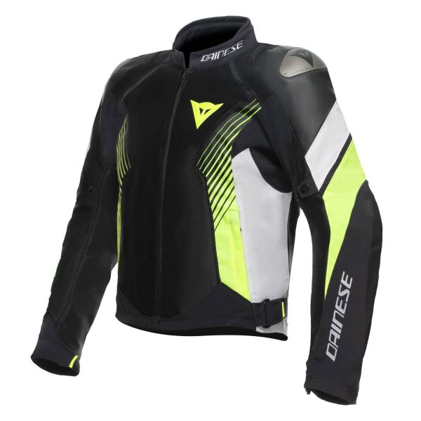 Motorradjacke Dainese Super Rider Absoluteshell Black White Fluo Yellow