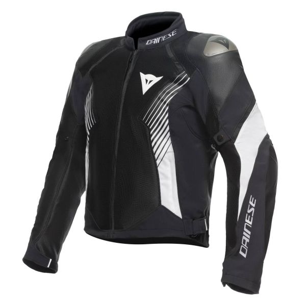 Motorradjacke Dainese Super Rider Absoluteshell Black Black White Motorradjacke Dainese Super Rider Absoluteshell Black Black White