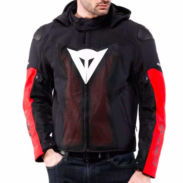 Dainese Super Sprint Air Tex Black White Red