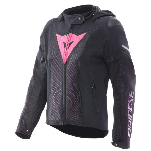 Motorradjacke Dainese Super Sprint Air Tex Woman Black Pink Viola