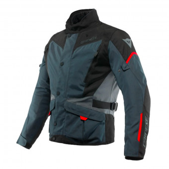 Motorradjacke Dainese Tempest 3 D-Dry Ebony Black Lava Red