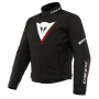 Motorradjacke Dainese Veloce D-Dry Black White Lava Red