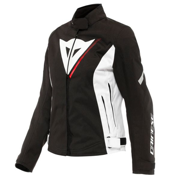 Motorradjacke Dainese Veloce Lady D-Dry Black White Lava Red