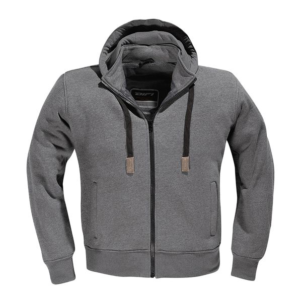 Motorradjacke DIFI Downtown Hoodie Dark Grey Melange Motorradjacke DIFI Downtown Hoodie Dark Grey Melange