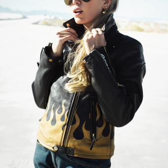Motorradjacke EUDOXIE Eve Burn