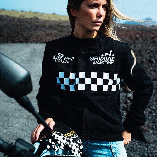 Motorradjacke EUDOXIE Nascar Cheakboard