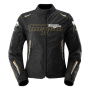 Motorradjacke Furygan Agata Schwarz Wei� Gold