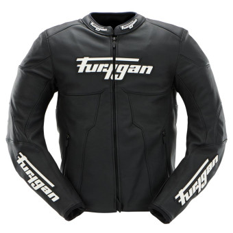 Motorradjacke Furygan Attila Black White