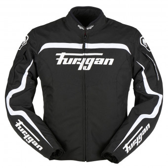 Motorradjacke Furygan Diablo Black White