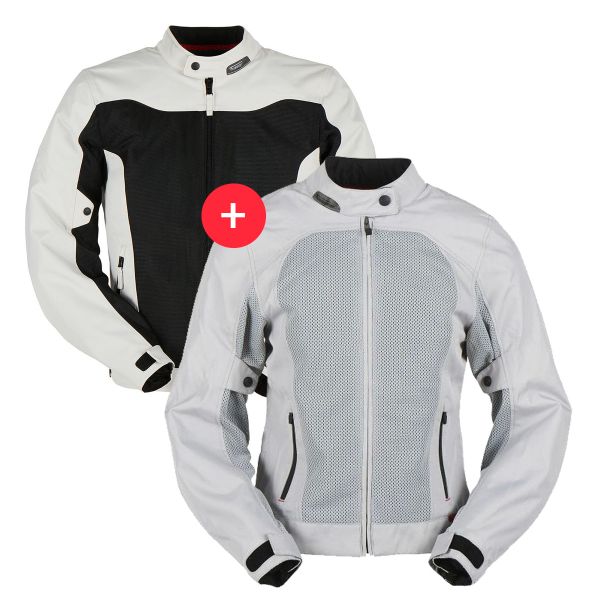 Motorradjacke Furygan Duo Mistral Evo 3 Pearl Man and Woman