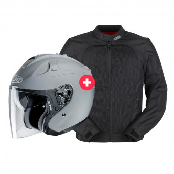 Motorradjacke Furygan Genesis Mistral Evo 2 Black + FG-JET N. Grey