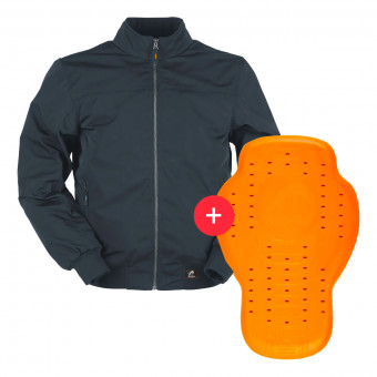 Motorradjacke Furygan Kenya Evo Blue + Back Protector D3O Viper Level 2