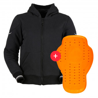 Motorradjacke Furygan Luxio Lady Evo Black White + Back Protector D3O Viper Level 2