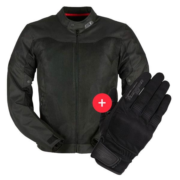 Motorradjacke Furygan Mistral Evo 3 Black + Jet D3O Black Motorradjacke Furygan Mistral Evo 3 Black + Jet D3O Black