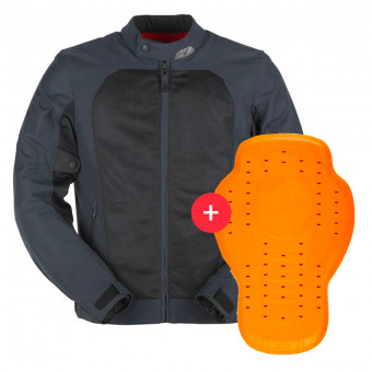 Motorradjacke Furygan Mistral Evo 3 Blue Black + Back Protector D3O Viper Level 2