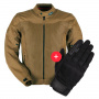 Motorradjacke Furygan Mistral Evo 3 Bronze + Jet D3O Black
