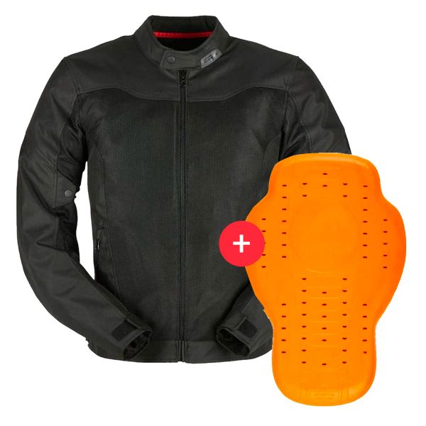 Motorradjacke Furygan Mistral Lady Evo 3 Black + Back Protector D3O Viper Level 2
