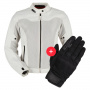 Motorradjacke Furygan Mistral Lady Evo 3 Pearl Pearl + Jet Lady D3O Black
