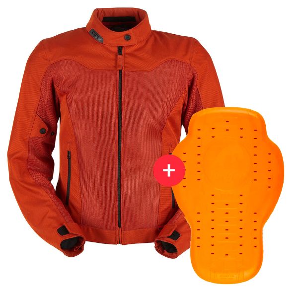 Motorradjacke Furygan Mistral Lady Evo 3 Rouille + Back Protector D3O Viper Level 2
