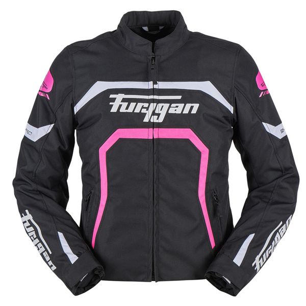 Motorradjacke Furygan Mystic Evo Black White Pink Motorradjacke Furygan Mystic Evo Black White Pink