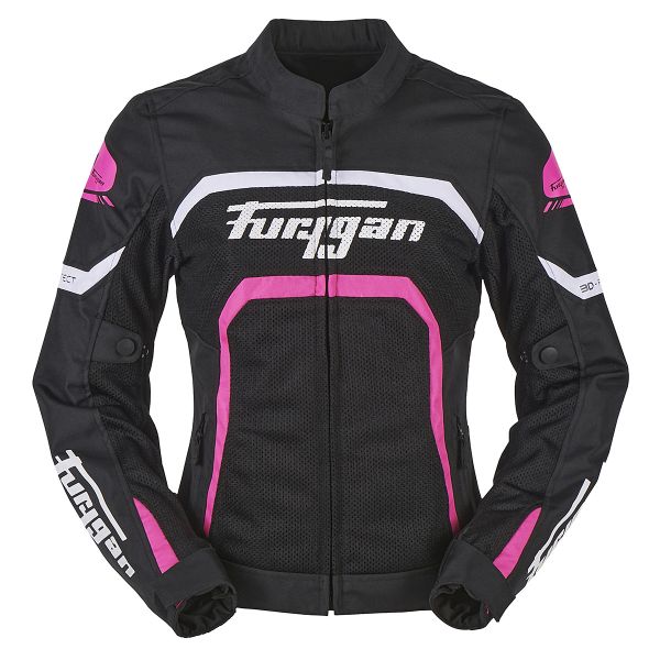 Motorradjacke Furygan Mystic Evo Vented Black White Pink Motorradjacke Furygan Mystic Evo Vented Black White Pink
