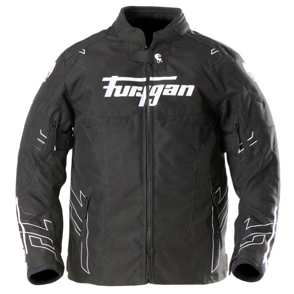 Motorradjacke Furygan Neon Kid Black White Motorradjacke Furygan Neon Kid Black White