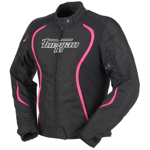 Motorradjacke Furygan Odessa Black White Pink Motorradjacke Furygan Odessa Black White Pink