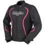 Motorradjacke Furygan Odessa Black White Pink