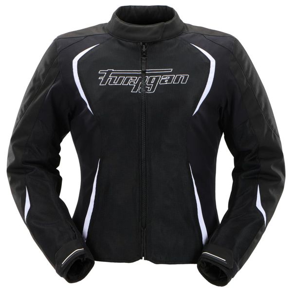 Motorradjacke Furygan Odessa Evo 3in1 Vented + Black White White