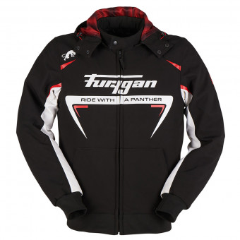 Motorradjacke Furygan Sektor Roadster Black White Red