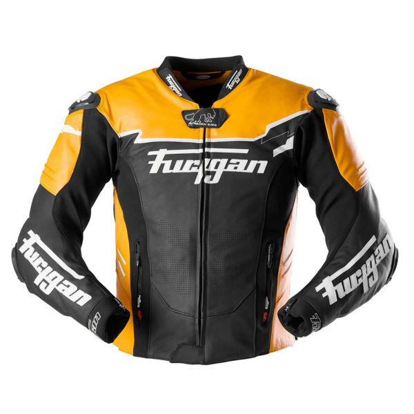 Motorradjacke Furygan Signature 55 Black Yellow Fury