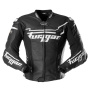 Motorradjacke Furygan Sirius Black White