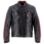 Motorradjacke Helstons Ace 10 Years Leather Rag Black