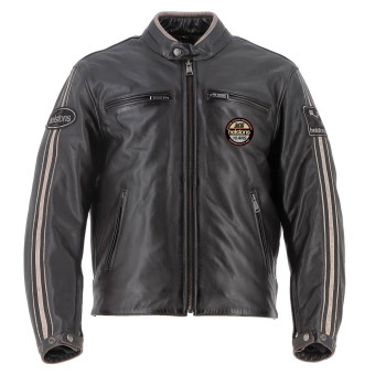 Motorradjacke Helstons Ace 10 Years Leather Rag Brown