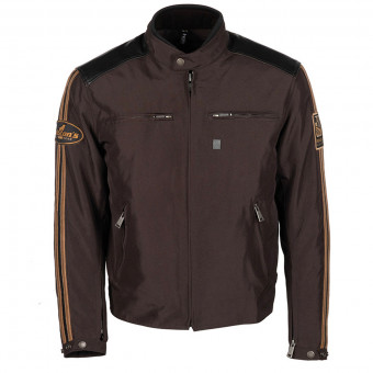 Motorradjacke Helstons Ace Textile Leather Brown