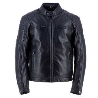 Motorradjacke Helstons Bomb Leather Black