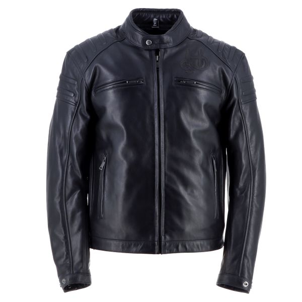 Motorradjacke Helstons Bomb Leather Black