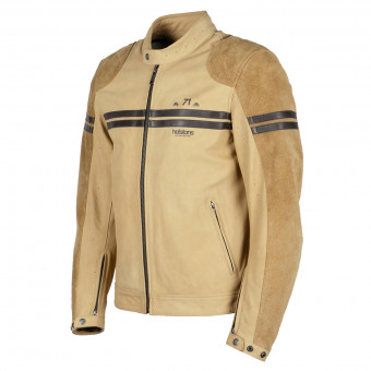 Motorradjacke Helstons Chevy Air Leather Perforated Gold Brown