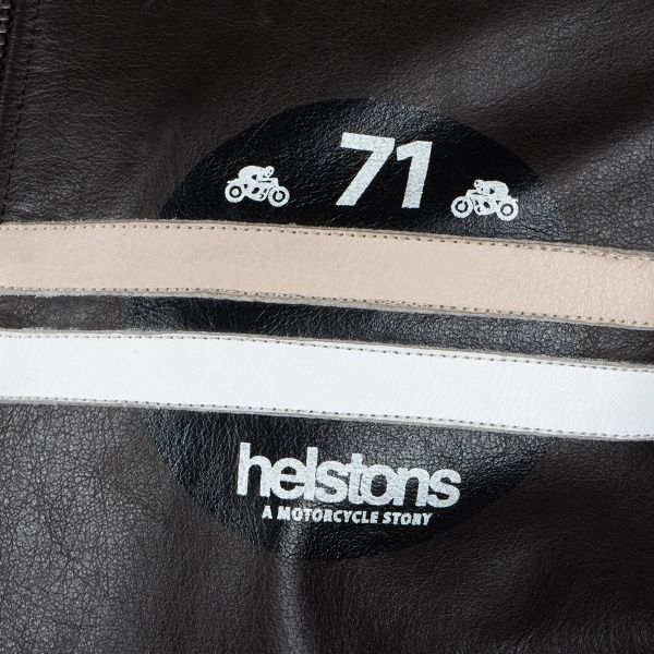 Helstons Chevy Leather Brown Beige White