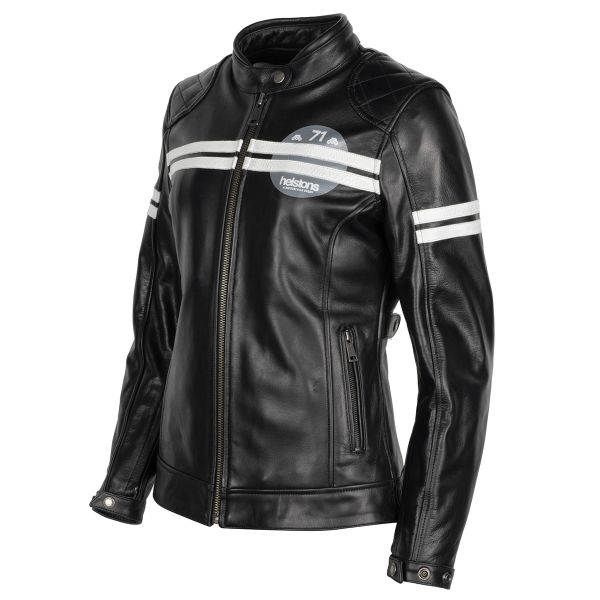 Motorradjacke Helstons Chica Leather Black Motorradjacke Helstons Chica Leather Black