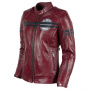 Motorradjacke Helstons Chica Leather Burgundy