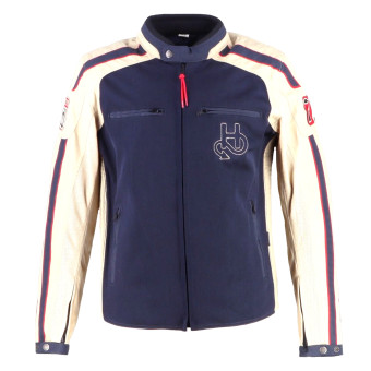 Motorradjacke Helstons Clubman Air Mesh Blue Beige Red