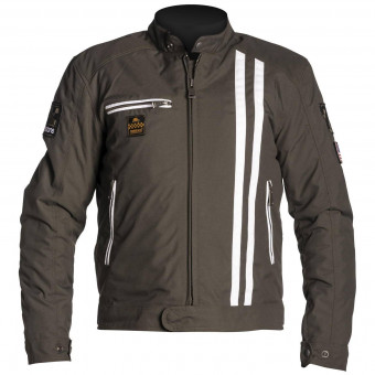 Motorradjacke Helstons Cobra Snake Kaki White Motorradjacke Helstons Cobra Snake Kaki White