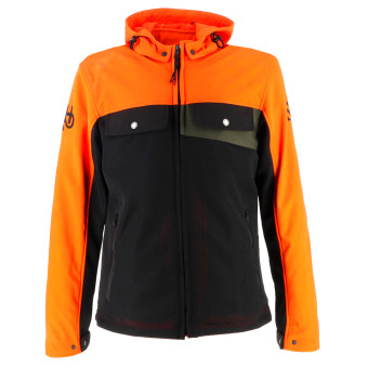 Motorradjacke Helstons Cross Air Mesh Black Orange Khaki