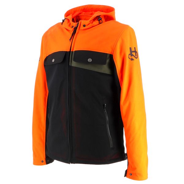 Helstons Cross Air Mesh Black Orange Khaki