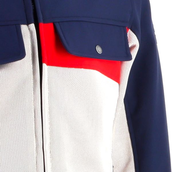 Helstons Cross Air Mesh Silver Blue Red