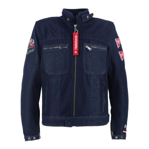 Motorradjacke Helstons Delta Air Mesh Blue