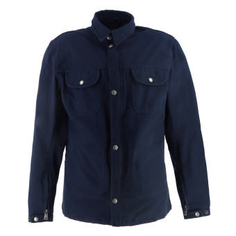 Motorradjacke Helstons Detroit Canvas Blau